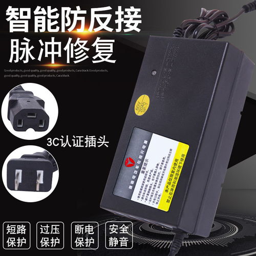 雅迪原裝正品電動車電瓶充電器36v12ah48v20ah60v30ah64v72v新款